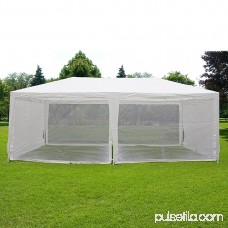 Quictent Outdoor Canopy Gazebo Party Wedding tent Screen House Sun Shade Shelter with Fully Enclosed Mesh Side Wall (10'x20', White)